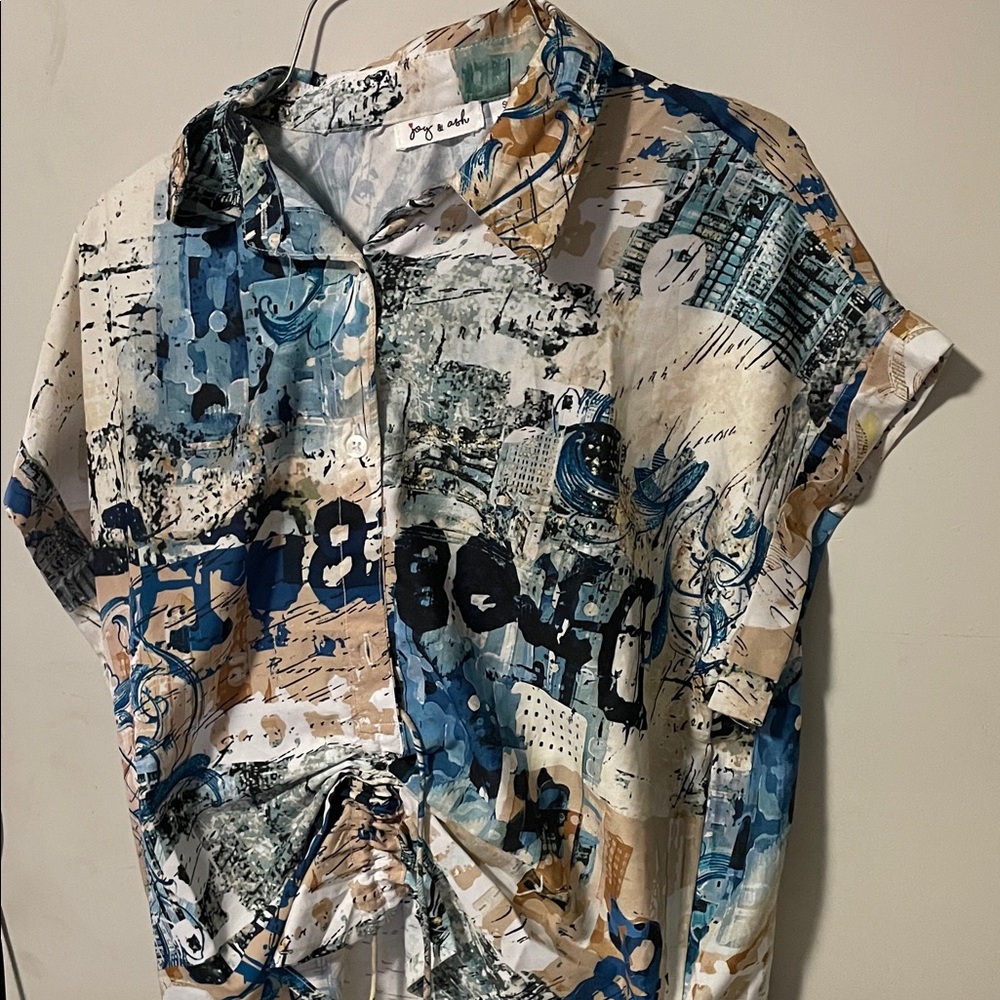 Artistic Graphic Short Sleeve Shirt